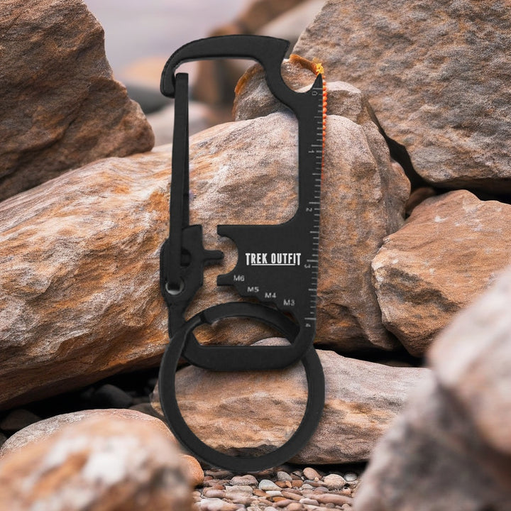 2-Pack Trek Outfit EDC Multi-Tool Keychain: Hex Wrench & Bottle Opener