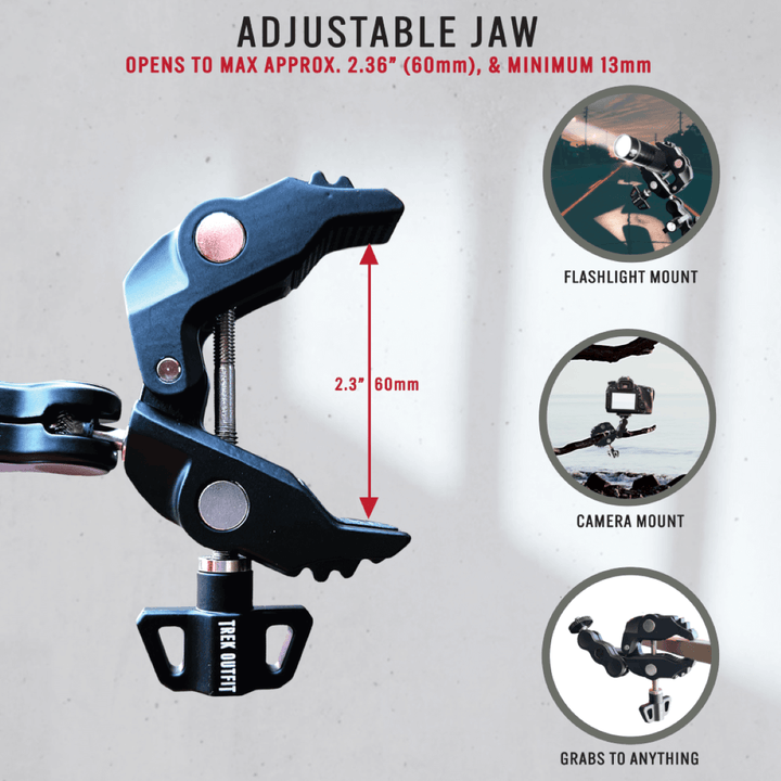 2-Pack Trek Outfit 360° Magic Arm & Super Clamp for Cameras